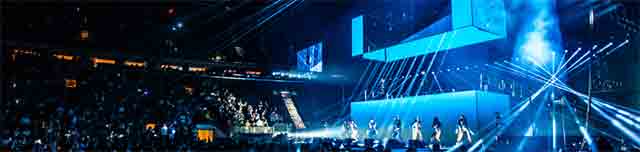 wisin y yandel, madison square garden, new york, motion design, u-matic, telematique, 2018, live video, video show, stage design