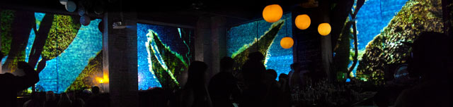 Panorama Videoinstallation, u-matic, telematique, Anita Berber, Berlin, 2018, Video mapping