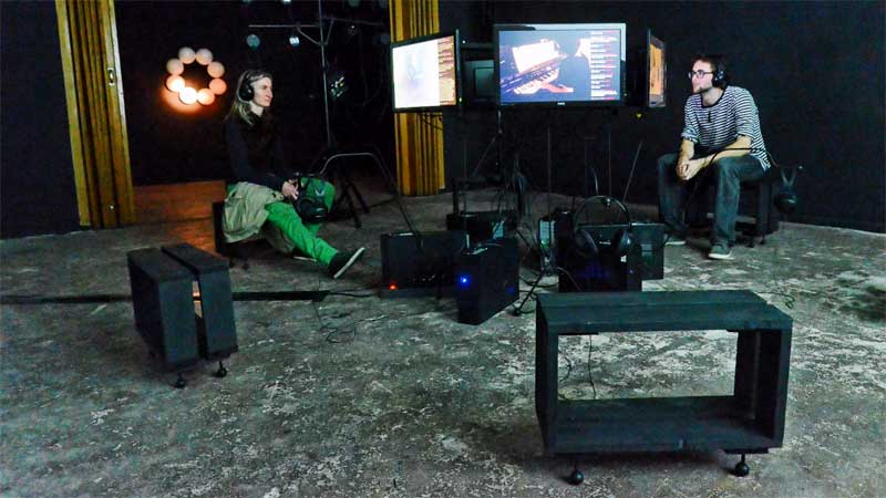 telematique, installation, IN THAT WEIRD PART, A/V Installation, general public, Berlin, 2012