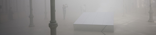 telematique, code, immersive installation , Crystal Palace, Renate Lorenz Pauline Boudry, Madrid, Glass is my skin, Il cristal es mi piel, Surround Sound, multichannel audio, dmx, fog machines