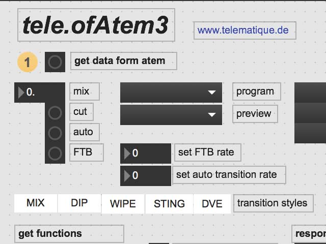 telematique, code, tools, ofAtem, automatenbar, openframeworks, Max, Ableton Live, berlin